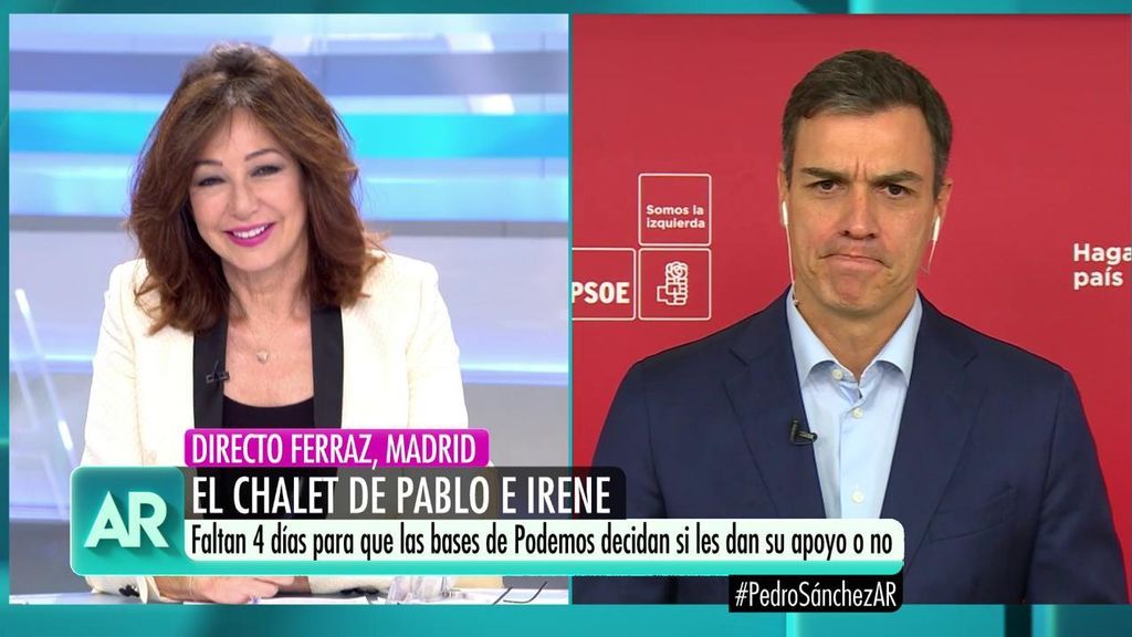 Las risas de Ana Rosa y Pedro Sánchez porque se queda "congelado"