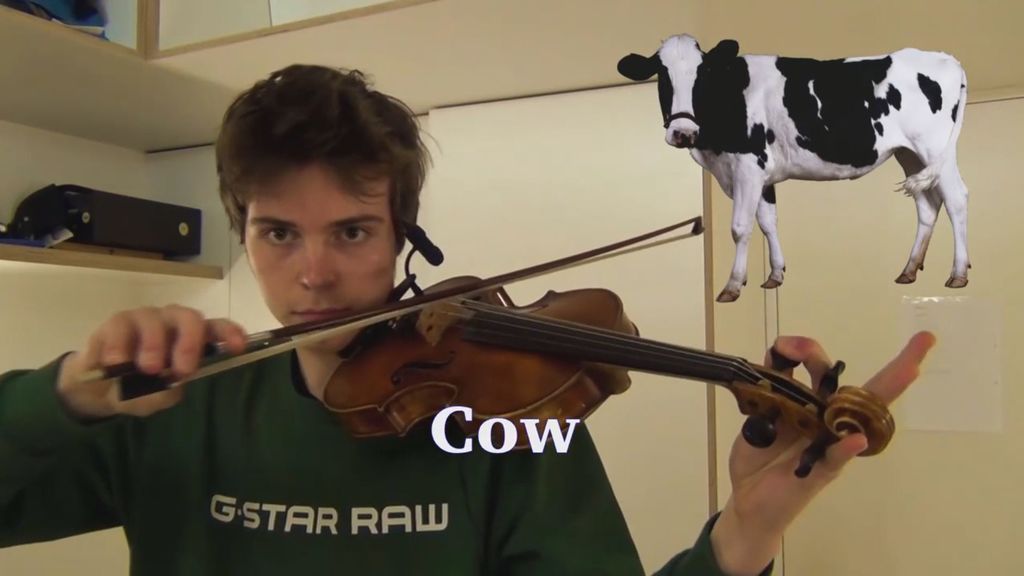 Un violín y el sonido de nueve animales: la increíble interpretación de un joven músico
