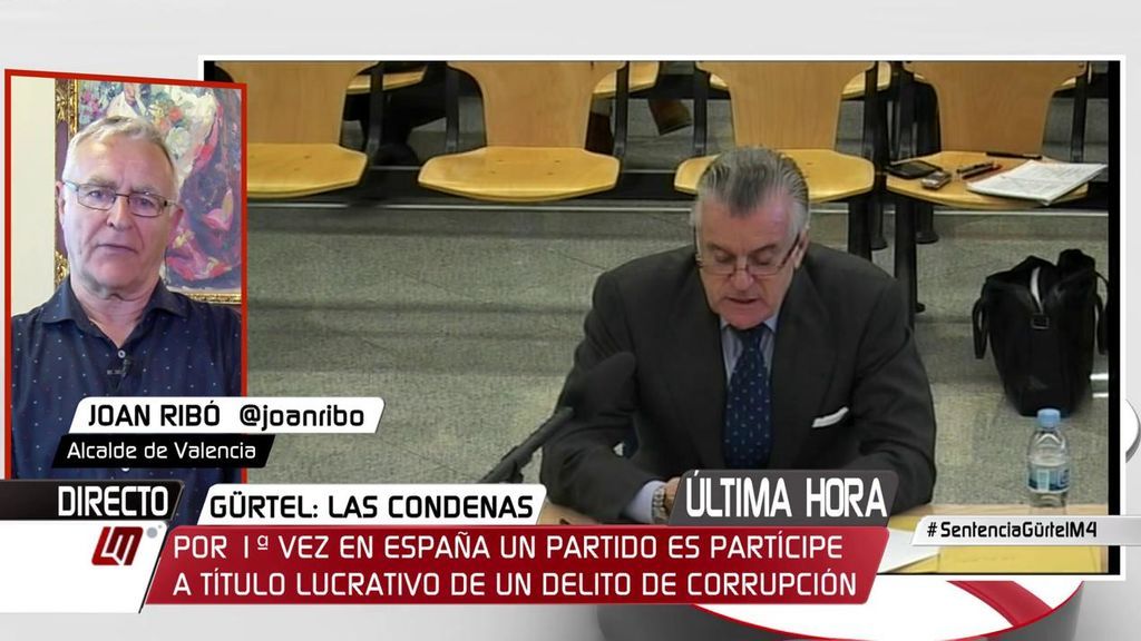Joan Ribó: “El eje Madrid-Valencia de progreso que decía el PP, se ha convertido en el eje de la corrupción”