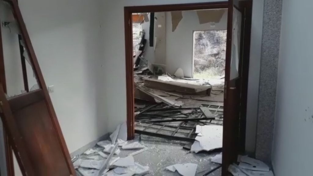 La iglesia de Páramos queda completamente destruida tras la explosión