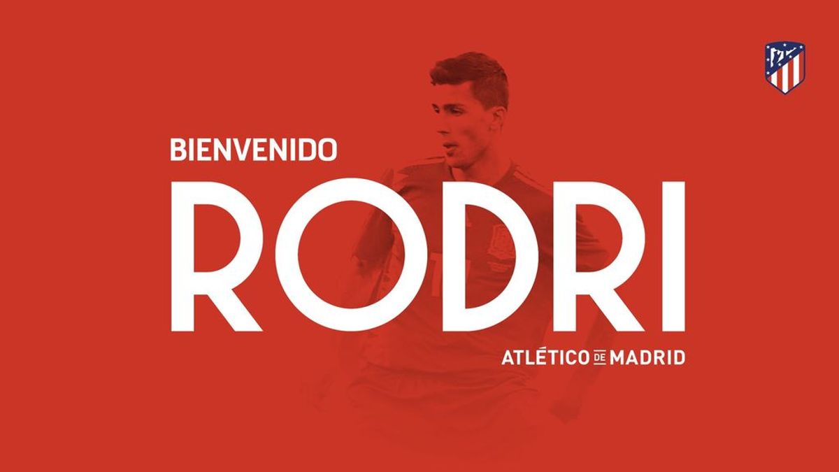 Rodri ya es nuevo jugador del Atlético de Madrid para las próximas cinco temporadas