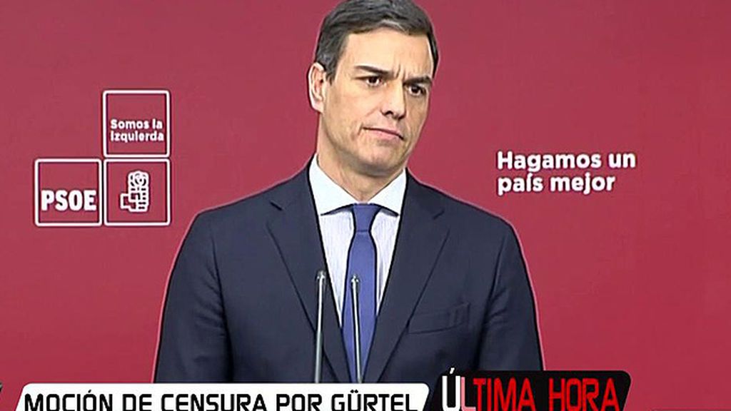 Pedro Sánchez: "La moción de censura es para recuperar la dignidad de nuestra democracia"