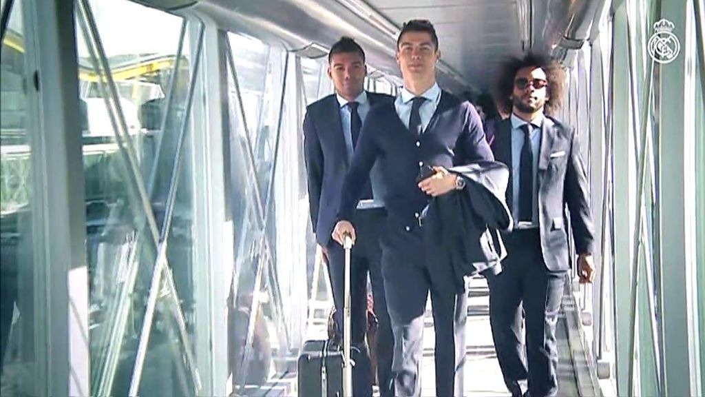 La foto que nunca ha faltado en las salidas del Madrid esta temporada en Champions
