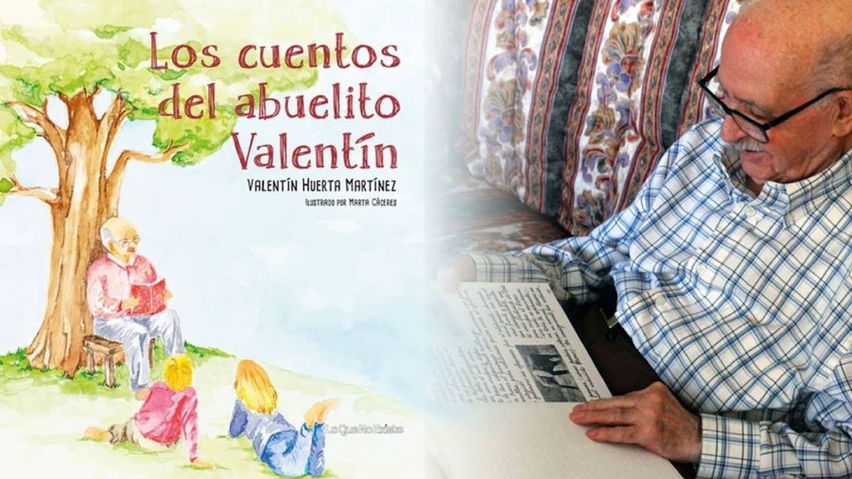 Érase una vez... la historia del 'abuelito' Valentín: publica su primer libro a los 90 años
