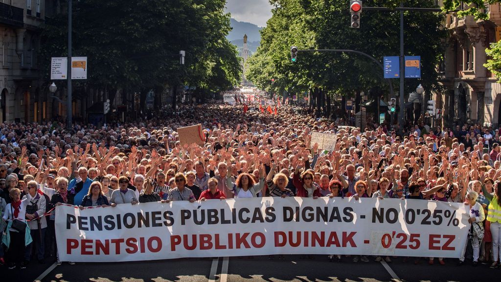 Los pensionistas vuelven a salir a la calle para reivindicar pensiones dignas
