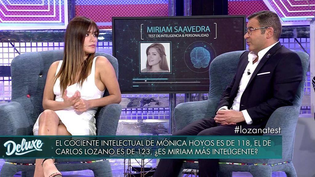 Miriam se somete al test de inteligencia con un resultado inferior a Carlos Lozano y Mónica Hoyos
