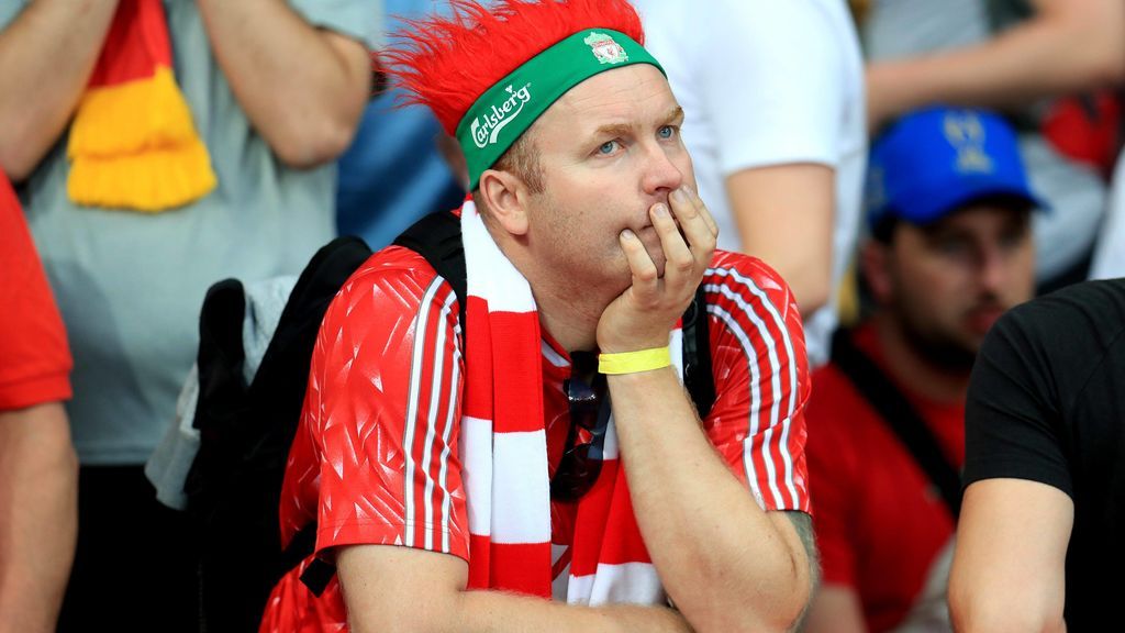 Las reacciones de los aficionados del Liverpool a los goles del Real Madrid