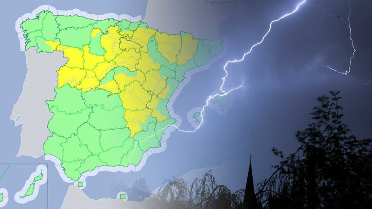 Avisos por tormentas tres días seguidos: la mitad de España, en riesgo