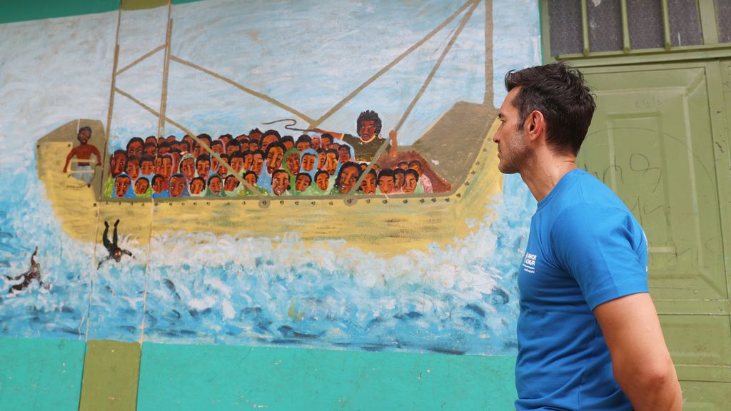 Jesús Vázquez realiza una visita a un campo de refugiados en Etiopía
