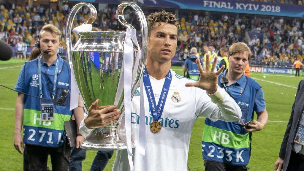 Cristiano Ronaldo, protagonista en la fiesta  del Madrid en el Bernabéu