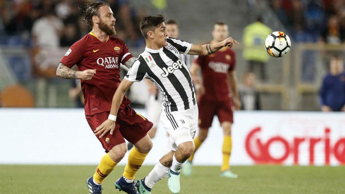 Imagen del partido de la liga italiana entre el Roma y el Juventus disputado el 13 de mayo de 2018.