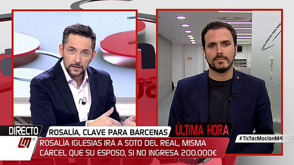 A. Garzón: "El PP ha maniobrado para evitar males mayores que tienen que ver con la amenaza de Bárcenas"