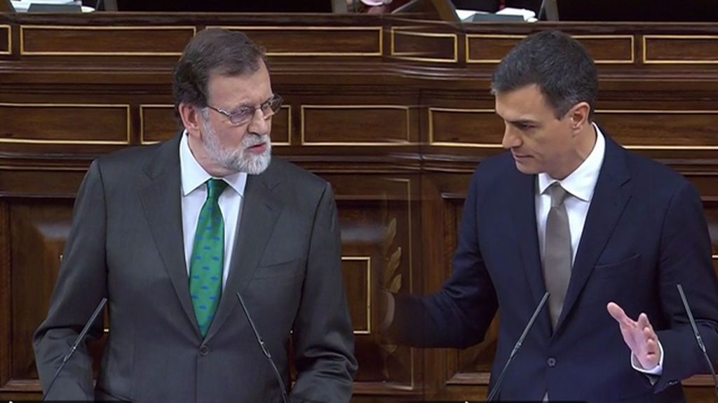 Moción de censura: de los 7 "dimita" de Pedro Sánchez al "Santa Teresa de Calcuta" de Rajoy