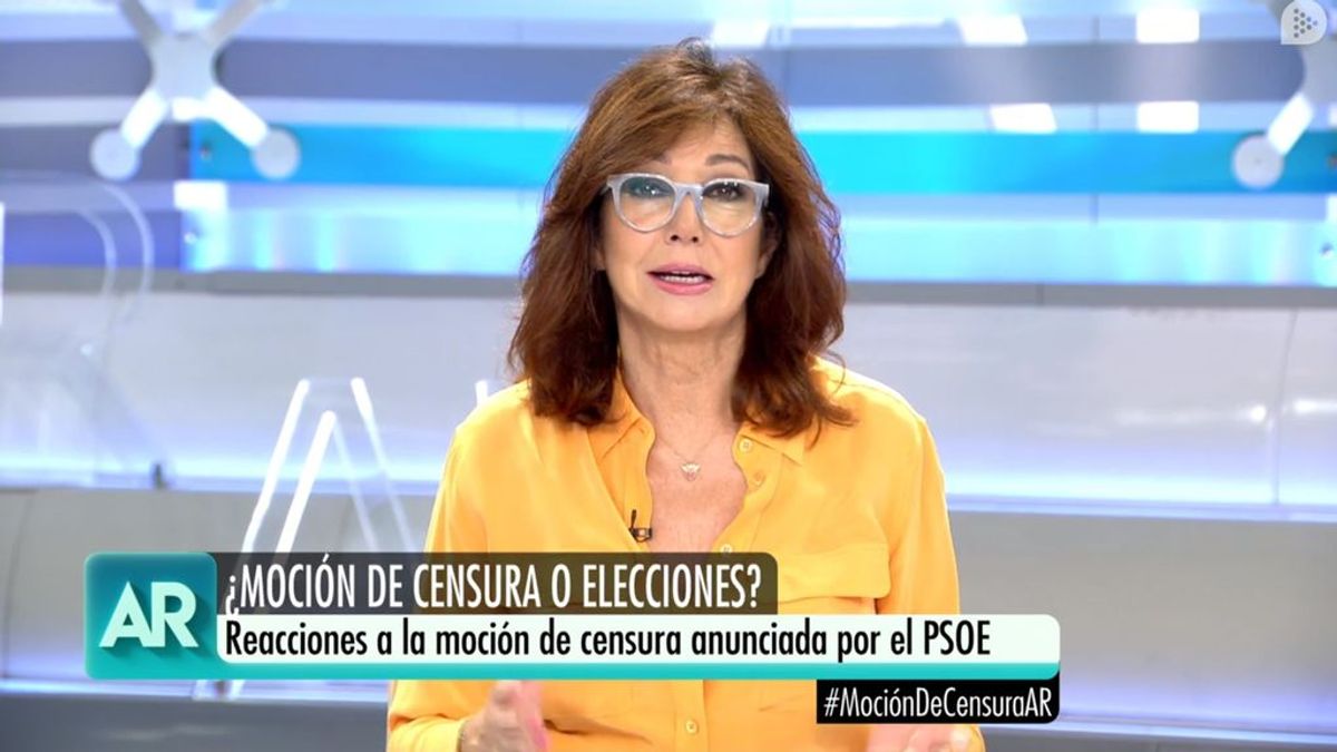 Ana Rosa Quintana, en el magacín matinal de Telecinco del 28 de mayo de 2018.