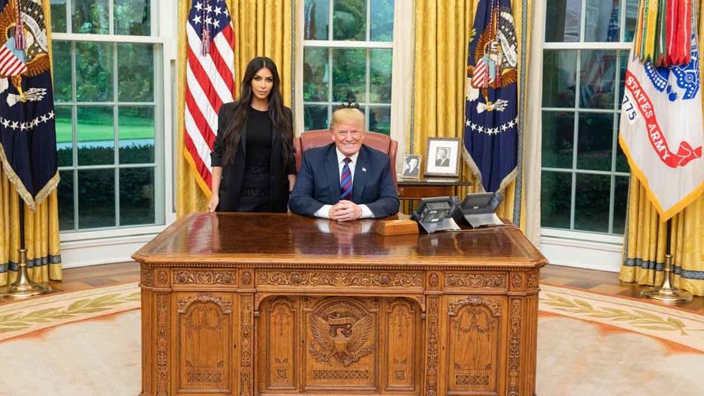 Kim Kardashian y Donald Trump, juntos en la Casa Blanca