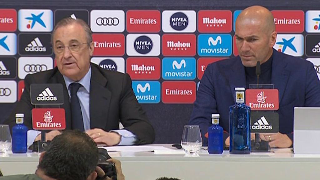 Florentino explica la salida de Zidane: “Si necesita un descanso, también se lo merece”