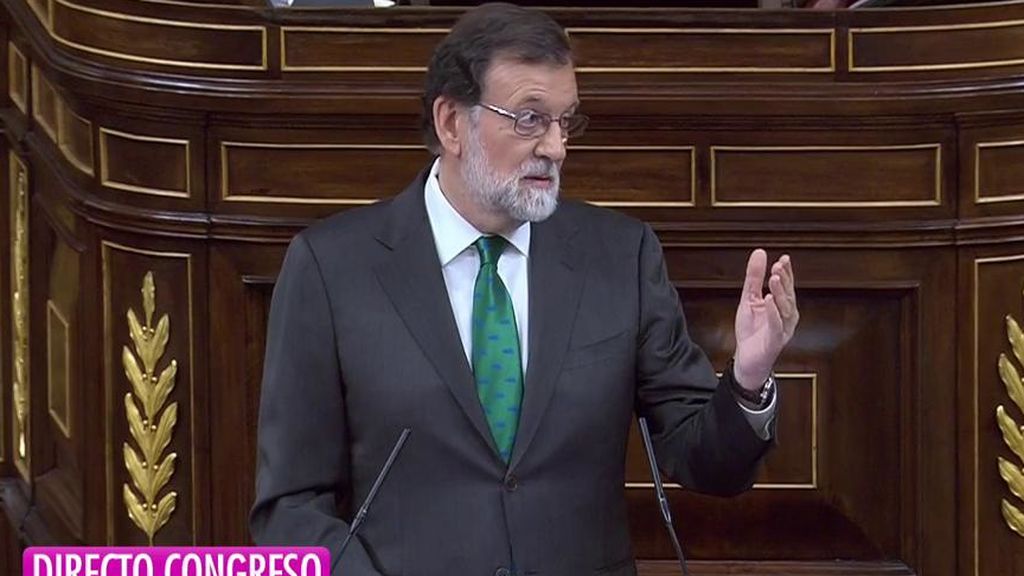Rajoy: “Bono dijo: ‘Confié en Sánchez pero me di cuenta de que era un bluf’. Fin de la cita”