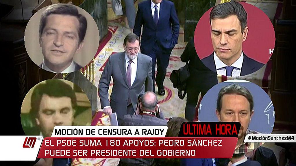 La moción de censura de Pedro Sánchez a Mariano Rajoy, la cuarta de la democracia