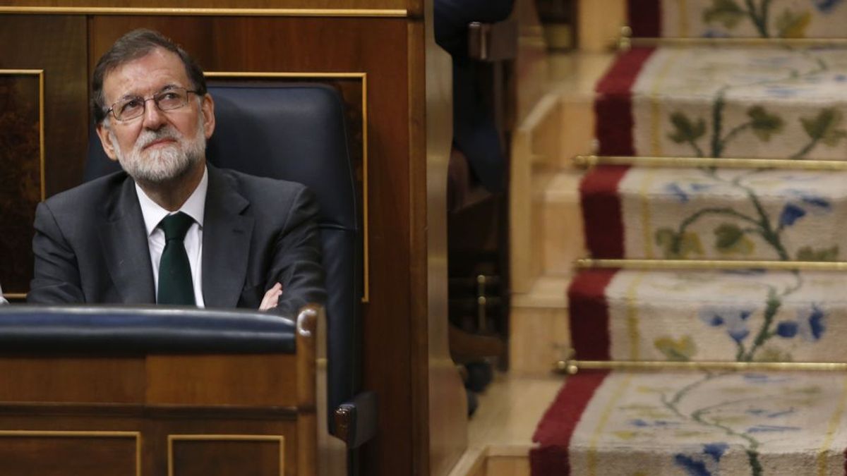 Rajoy en sus últimos minutos como Presidente del Gobierno