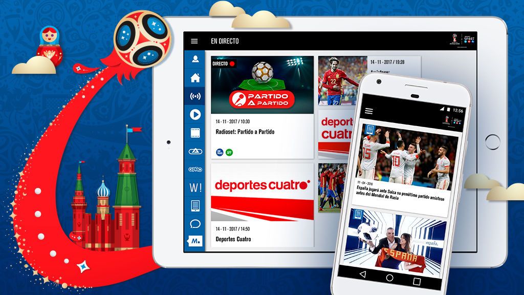 El Mundial de la FIFA de Rusia 2018 también se juega en la app Mediaset Sports