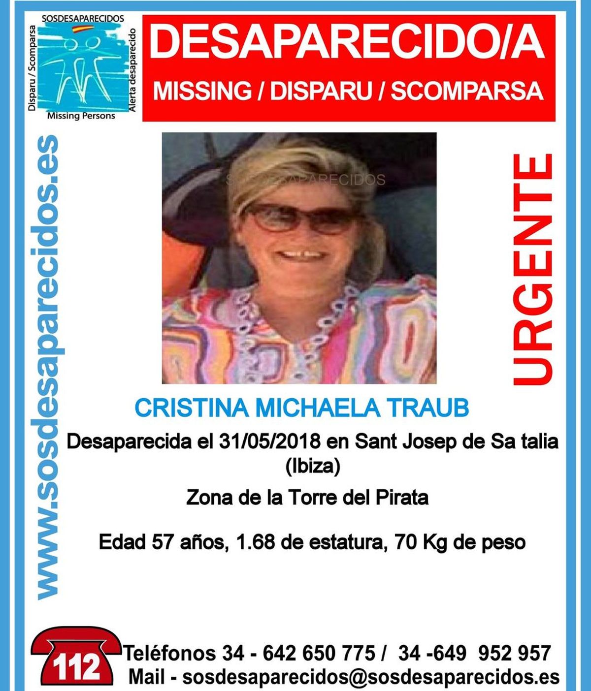 Buscan a una mujer de 57 años desaparecida desde el jueves en Ibiza