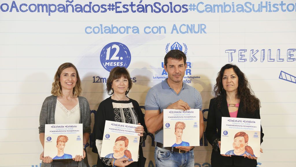 Jesús Vázquez en la campaña de ACNUR