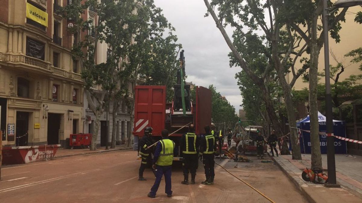 La demolición en el entorno de Martínez Campos se prolongará cerca de un mes