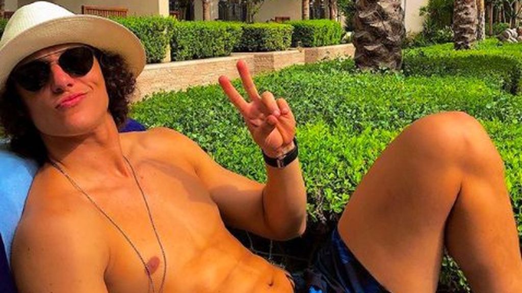 Una jirafa casi se come la melena de... David Luiz