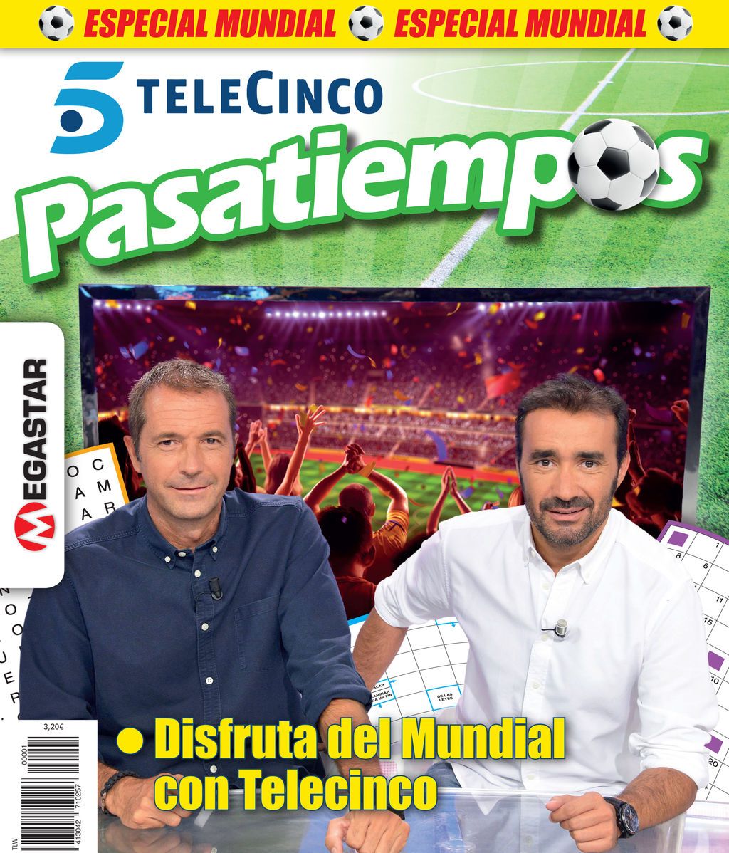 Ya puedes disfrutar del nuevo ejemplar de Telecinco Pasatiempos Especial Mundial! Ya puedes disfrutar del nuevo ejemplar de Telecinco Pasatiempos Especial Mundial!