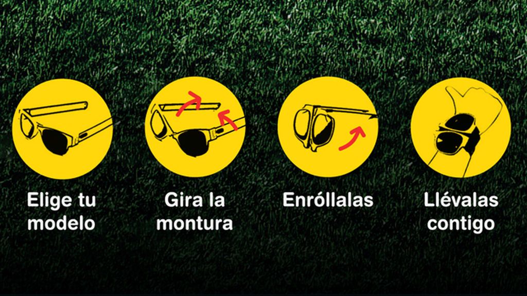 modo de empleo gafas enrrollables