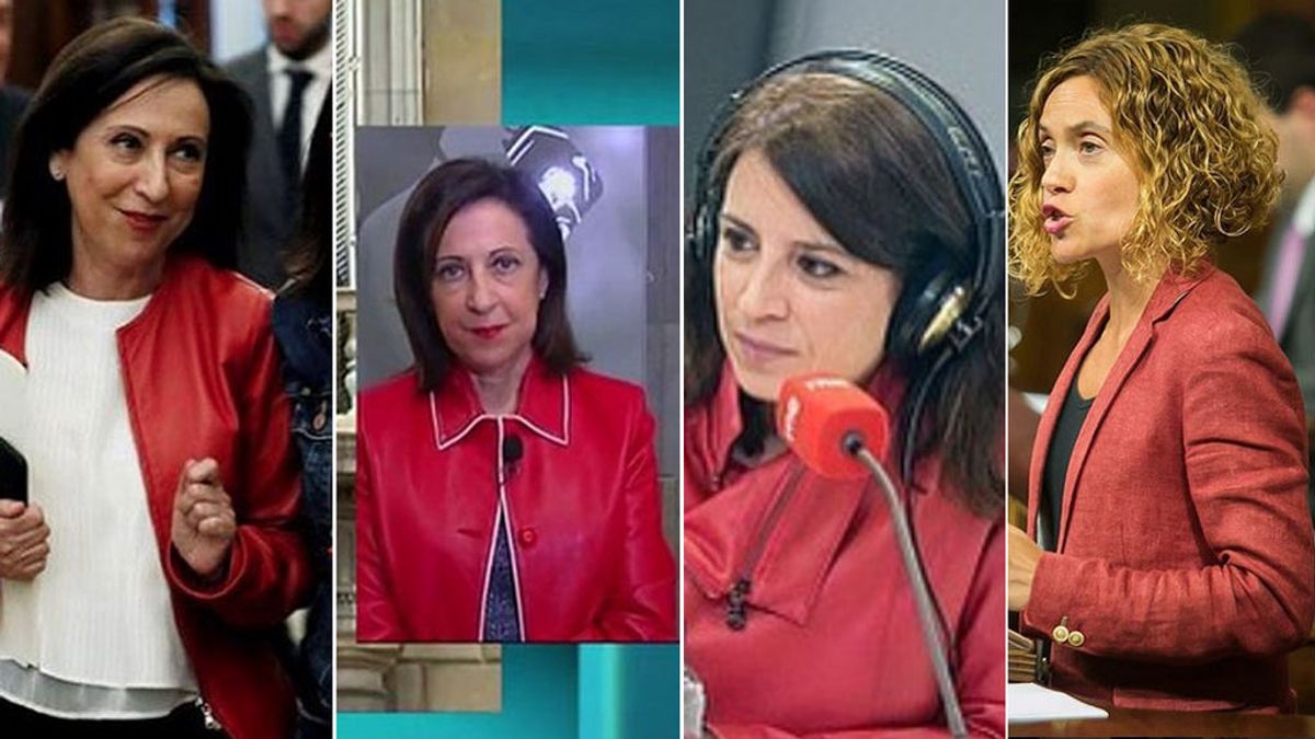 Las socialistas y sus 'chupas' rojas: el bermellón es más que nunca el color del PSOE