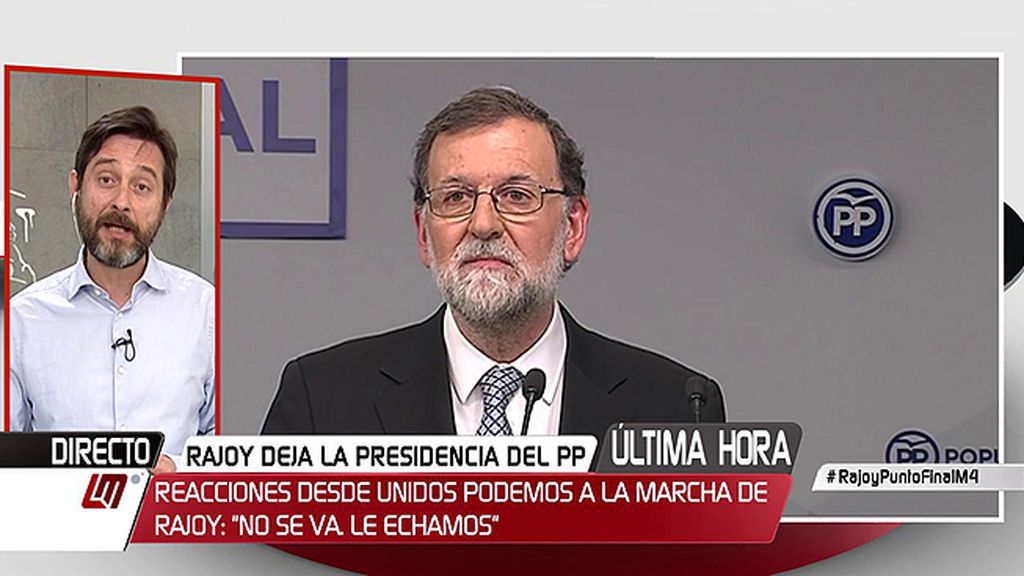 Rafael Mayoral, sobre Rajoy:  "No se va,  le ha echado la mayoría social de este país"