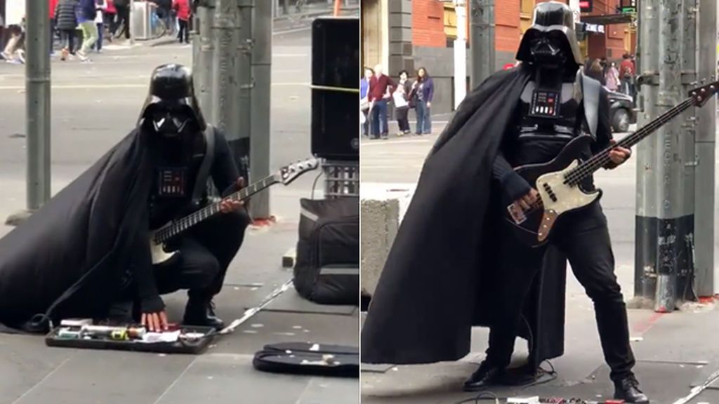 El lado oscuro de la Fuerza se apodera de la música callejera en Melbourne
