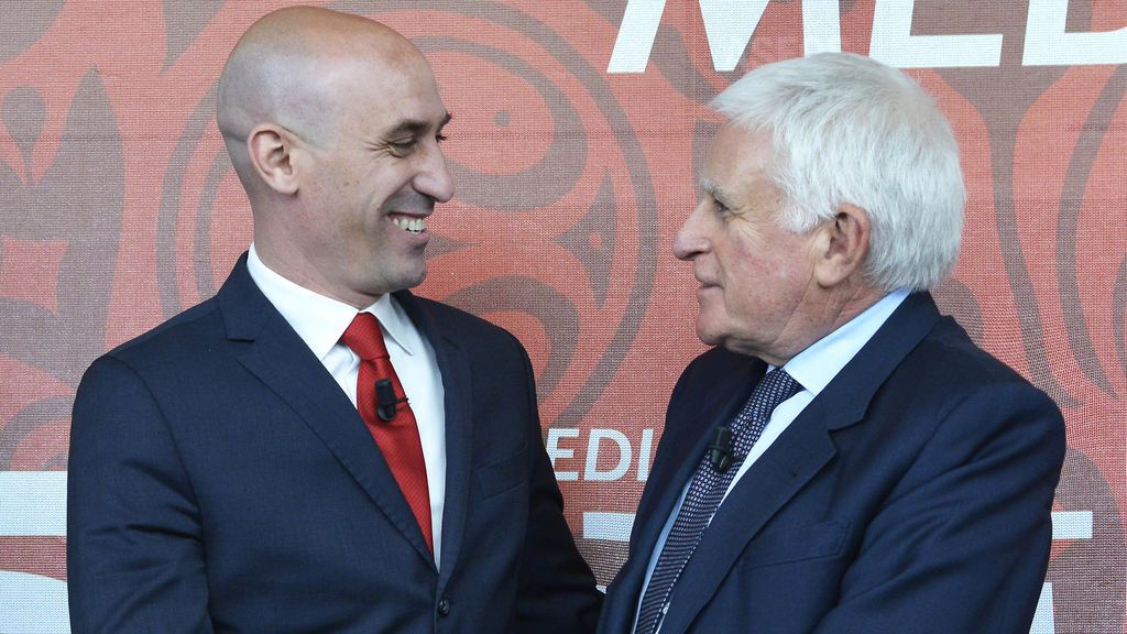 Luis Rubiales y Paolo Vasile