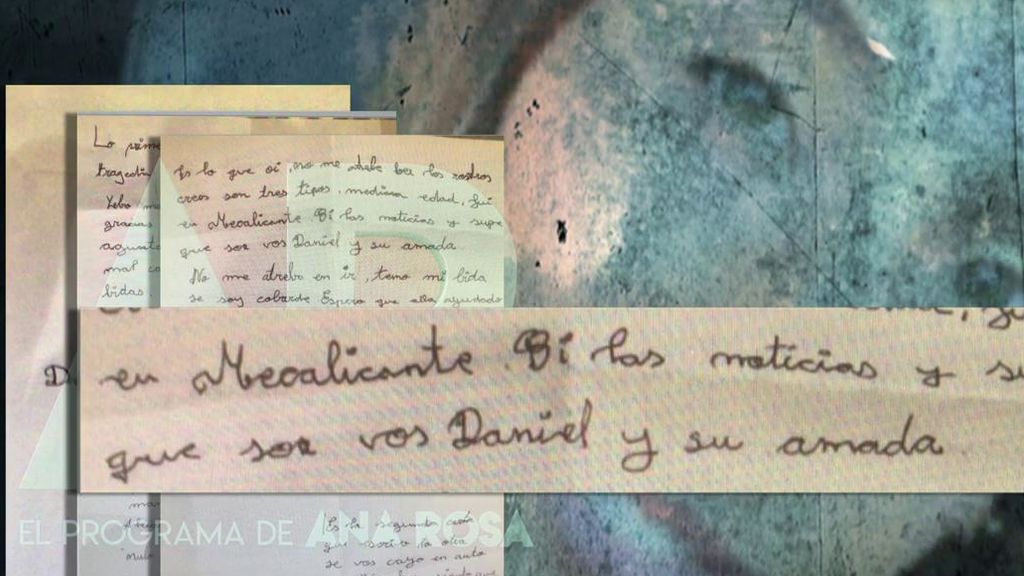 La carta que Alejandra envió a la policía para intentar alejar de ella las sospechas
