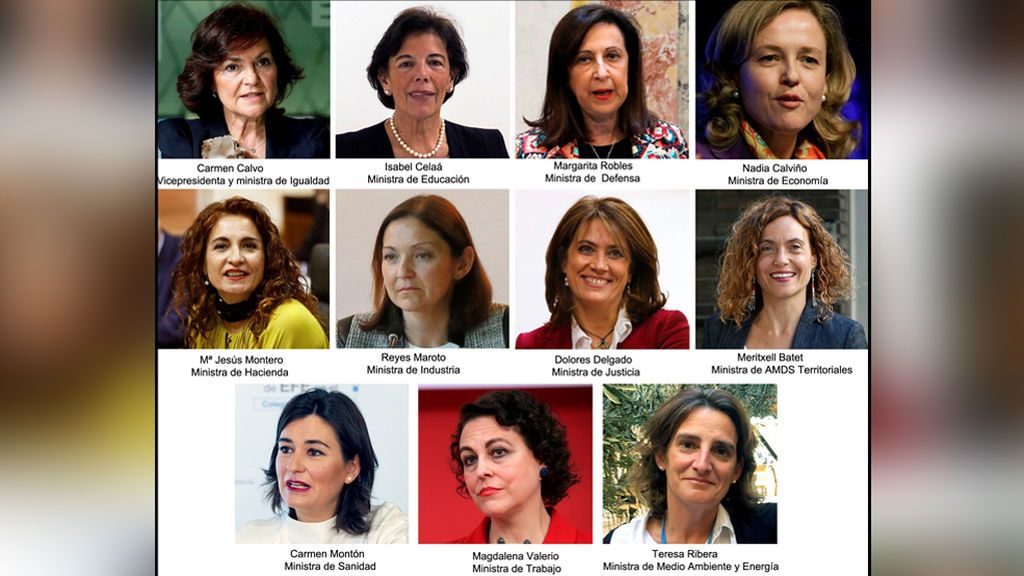Así es el Gobierno socialista de Sánchez, con 11 mujeres entre sus 17 ministerios