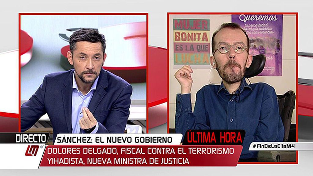 Echenique: "Pedro Sánchez ha querido un gobierno monocolor, no nos parece ni lo más sensato ni lo más responsable”