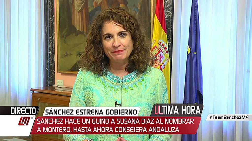 María Jesús Montero, ministra de Hacienda: “Mi tarea más inmediata es la construcción el presupuesto 2019”
