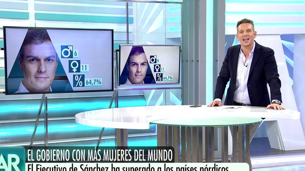 El Ejecutivo de Pedro Sánchez:  el Gobierno con más mujeres del mundo