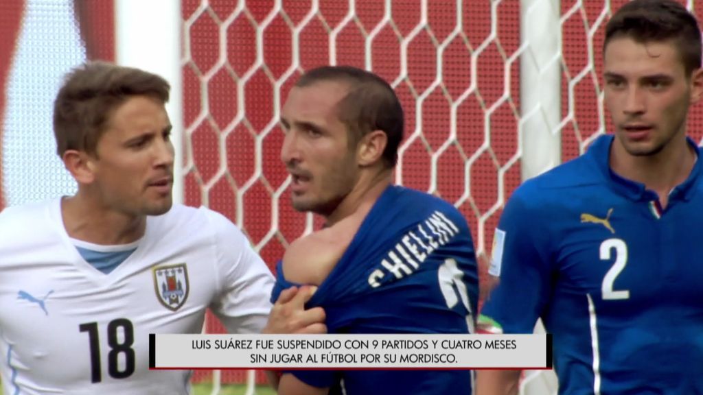 El mordisco de Luis Suárez a Chiellini fue una de las imágenes negativas del Mundial de 2014