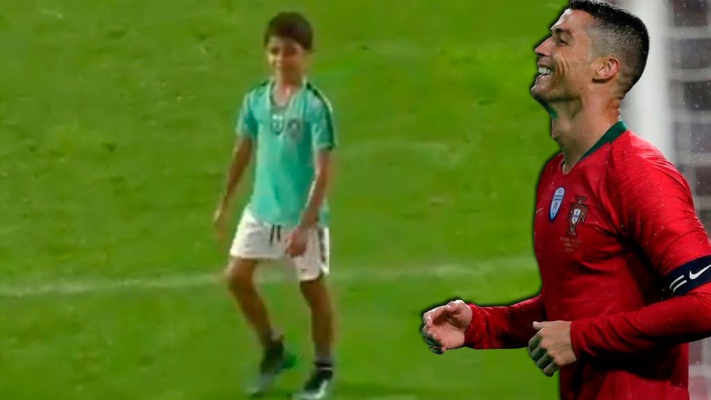 "Tal pai, tal filho..." Cristianinho endulza el día más controvertido de CR7 con sus golazos con la camiseta de Portugal