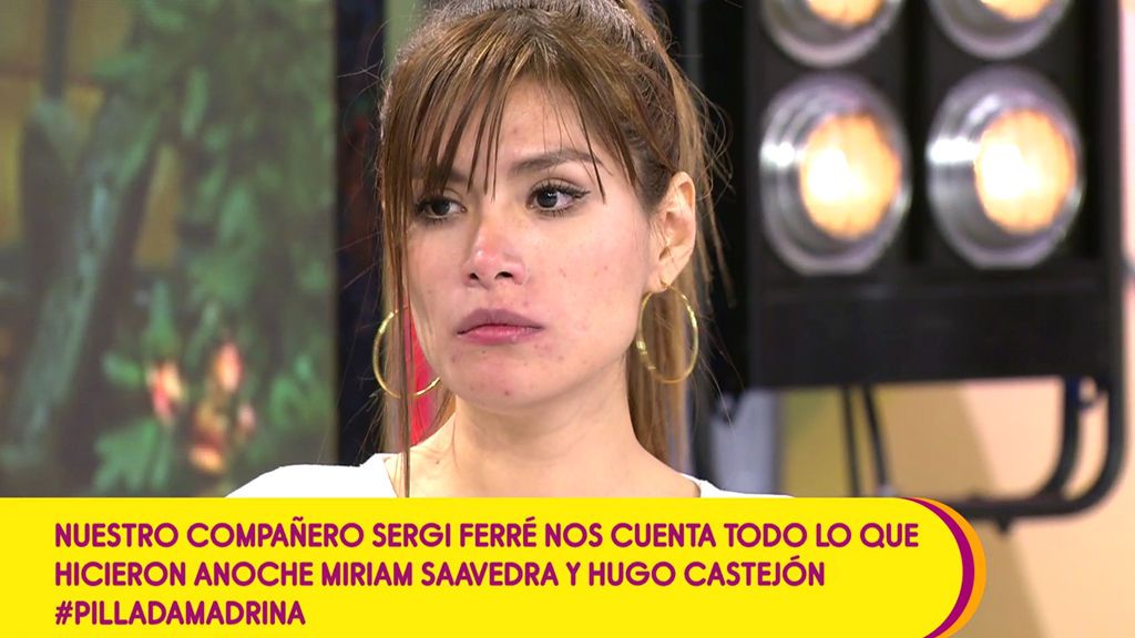 Miriam Saavedra niega que tuviera una cita con Hugo Castejón: "Ni hubo tonteo, ni nada"
