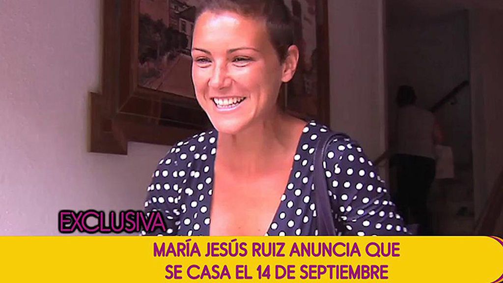 Mª Jesús Ruiz ya tiene fecha de boda: ¡Se casa el 14 de septiembre!