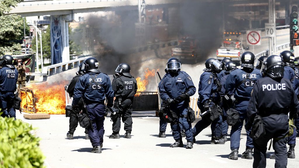 La cumbre del G7 en Canadá se estrena en medio de varias protestas