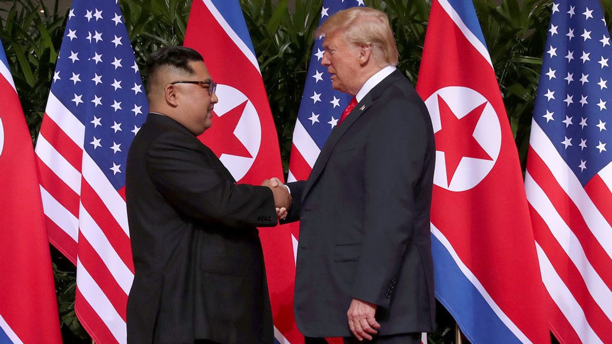 Donald Trump y Kim Jong Un mantienen un encuentro hístorico en Singapur