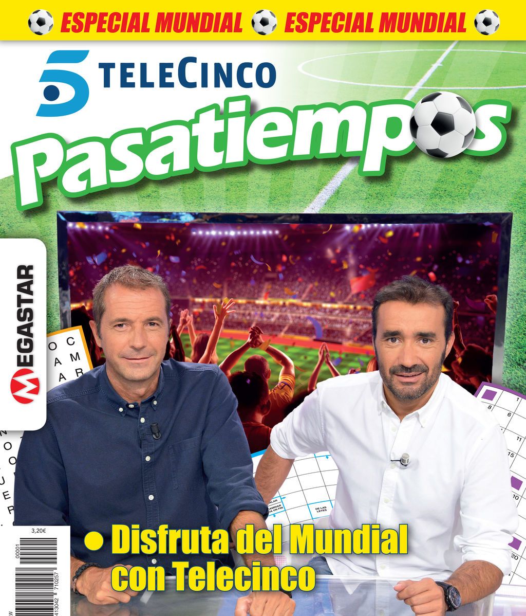 Pasatiempos Telecinco Edición Mundial ¡Ya en tu quiosco!