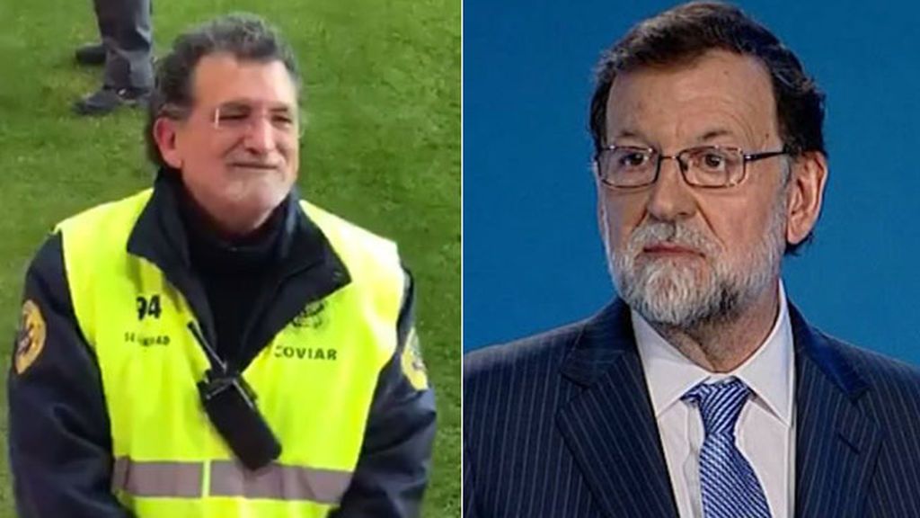 Mariano Rajoy 'reparece' en Pucela convertido en vigilante de seguridad