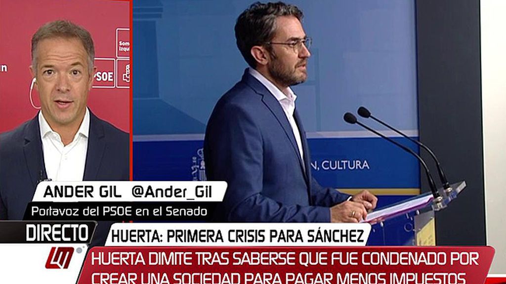 Ander Gil, sobre Màxim Huerta: “Nos hubiera gustado tener más información y haber valorado las cosas en su momento”