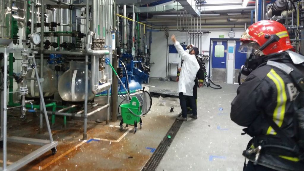 Tres heridos en una explosión en un laboratorio farmaceútico de Valladolid