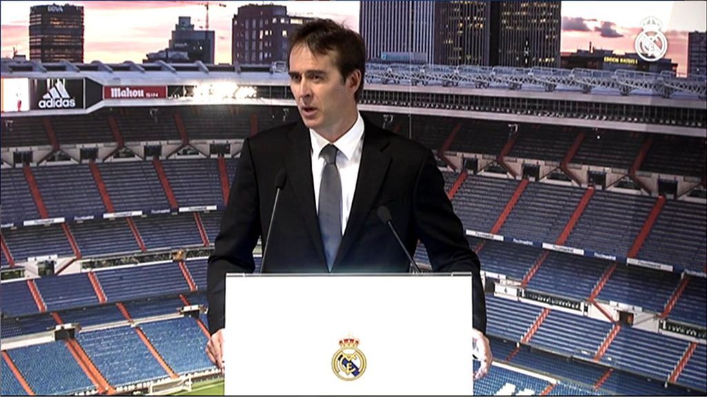 La presentación de Julen Lopetegui: de seleccionador nacional a entrenador del Real Madrid